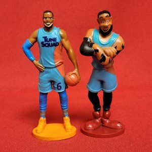 Space Jam Warner Bros Tune Squad Basketball Movie Lebron James PVC Figurine Set